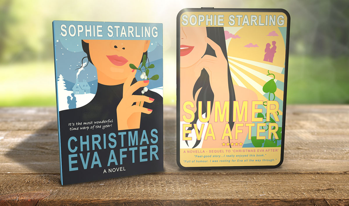 Die Bücher Christmas Eva After und Summer Eva After nebeneinander